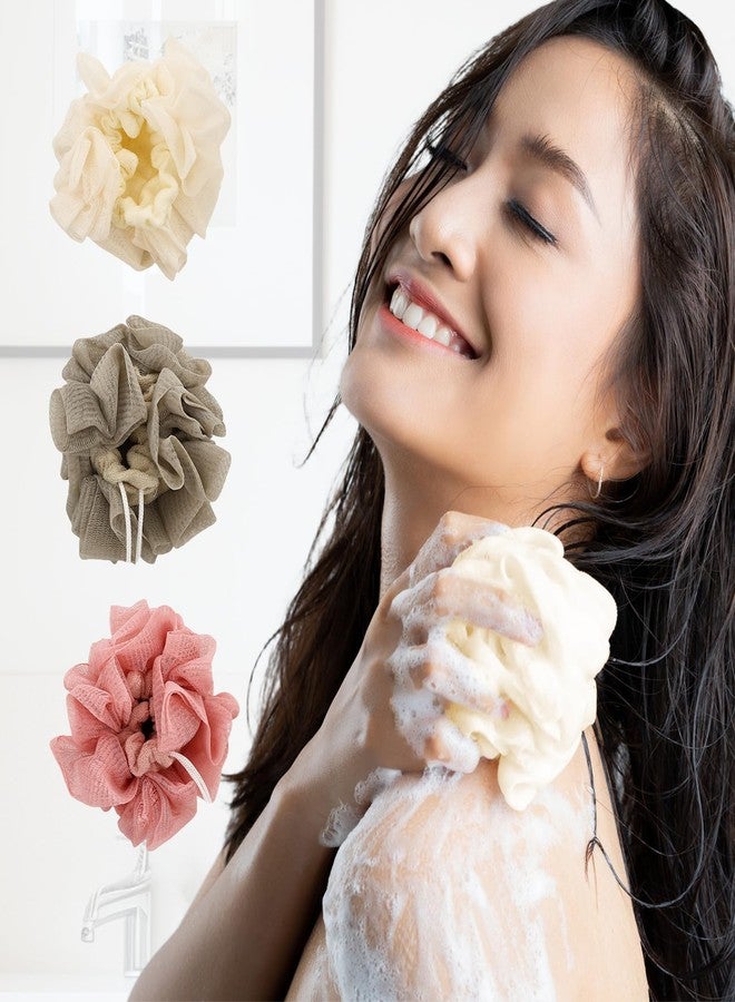 panthra 3 PCS Soap Bar Loofah,2 in 1 Bar Soap Loofah Pouch,Can Hold Soap,Effective Exfoliation,for Bathing (Khaki+ Beige+ Pink) - Image 5